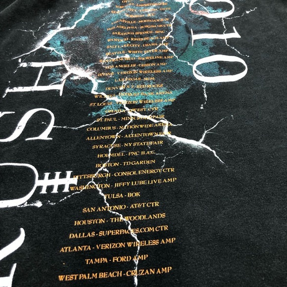 Rush Time Machine Tour 2010 Tee Black T-Shirt Double Sided Short Sleeve Large - Picture 8 of 13